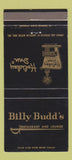 Matchbook Cover - Billy Budd's Restaurant Holiday Inn Roanoke VA 30 Strike