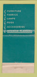 Matchbook Cover - Garth Andrew Furnishings Bath OH 30 Strike