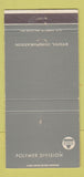 Matchbook Cover - Ethyl Corp Polymer Division 30 Strike