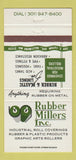 Matchbook Cover - Rubber Millers Roller Coverings Baltimore MD 30 Strike