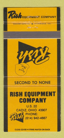 Matchbook Cover - Rish Equipment Company Cadiz OH 30 Strike