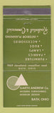 Matchbook Cover - Garth Andrew Furnishings Bath OH Interior Design 30 Strike