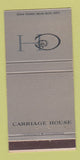 Matchbook Cover - Carriage House Belleville IL 30 Strike