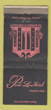Matchbook Cover - Park Lane Hotel Toledo OH WEAR 30 Strike
