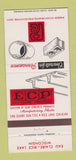 Matchbook Cover - Eau Claire Prestress Fehr Concrete WI Rice Lake 30 Strike
