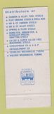 Matchbook Cover - Pacific Machinery Tool Steel Portland OR 30 Strike