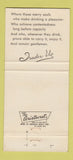 Matchbook Cover - Trader Vic's Tiki Cosmopolitan Hotel Denver Colorado 30 Strike