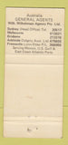 Matchbook Cover - Farrell Lines Shipping Australia 30 Strike