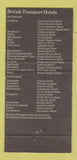 Matchbook Cover - BTH Hotels British Transport 30 Strike