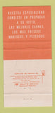 Matchbook Cover - Restaurante Suntory Acapulco Mexico 30 Strike