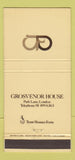 Matchbook Cover - Grosvenor Hotel Park Lane London UK England 30 Strike