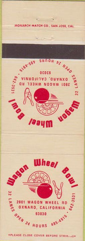 Matchbook Cover - Wagon Wheel Bowling Oxnard CA