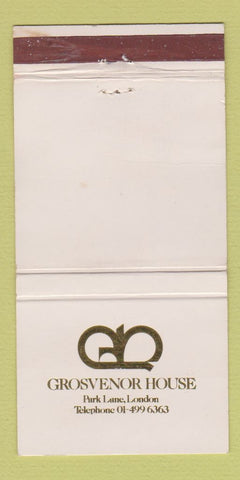 Matchbook Cover - Grosvenor House London UK England 30 Strike