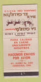Matchbook Cover - La Calesa Restaurant Chihuahua Mexico 30 Strike