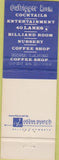 Matchbook Cover - Kona Lanes Bowling Costa Mesa CA