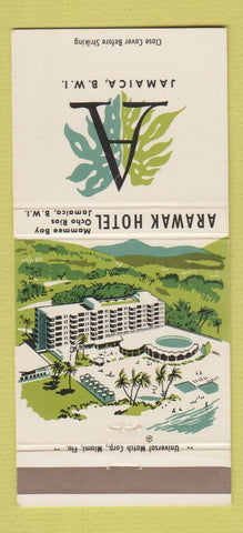 Matchbook Cover - Arawak Hotel Mammee Bay Ocho Rios Jamaica 30 Strike