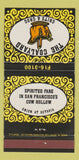Matchbook Cover - The Coalyard Grits Grog San Francisco CA 30 Strike