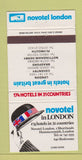 Matchbook Cover - Novotel London UK England 30 Strike
