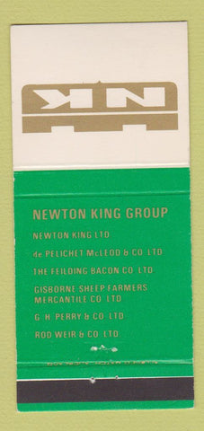 Matchbook Cover - Newton King Group New Zealand 30 Strike