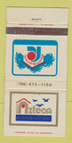 Matchbook Cover - Salon Azteca Restaurant Rosarito Beach Hotel Mexico 30 Strike