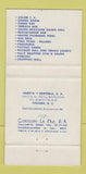 Matchbook Cover - Salon Azteca Restaurant Rosarito Beach Hotel Mexico 30 Strike