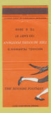 Matchbook Cover - The Running Footman Michal Pearman 30 Strike