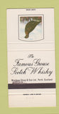 Matchbook Cover - Famous Grouse Scotch Whiskey Perth Scotland 30 Strike