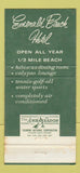 Matchbook Cover - Emerald Beach Hotel Nassau Bahamas WORN 30 Strike