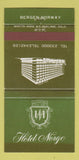 Matchbook Cover - Hotel Norge Bergen Norway 30 Strike