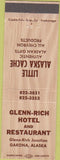 Matchbook Cover - Glen Rich Hotel Gakona AK
