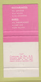 Matchbook Cover - Buganvilias Sheraton Puerto Vallarta Mexico WEAR 30 Strike