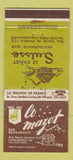 Matchbook Cover - Le Mazot Copacabana Brazil WEAR 30 Strike