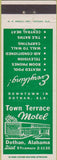 Matchbook Cover - Town Terrace Motel Dothan AL