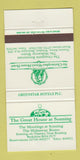 Matchbook Cover - Great House at Sonning UK 30 Strike