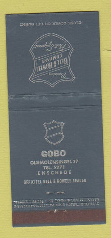 Matchbook Cover - Bell Howell Camera Gobo Enschede 21 Strike Feature
