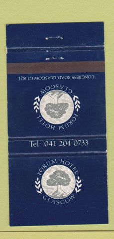 Matchbook Cover - Forum Hotel Glasgow WEAR 30 Strike