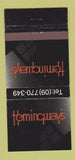 Matchbook Cover - Hemingway's Auckland New Zealand 30 Strike