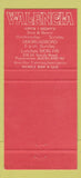 Matchbook Cover - Valencia Restaurant Auckland New Zealand girlie 30 Strike