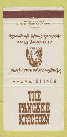 Matchbook Cover - Pancake Kitchen Adelaide Australia WEAR 30 Strike