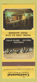 Matchbook Cover - Continental Resort Philip Island Victoria Australia 30 Strike