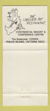 Matchbook Cover - Continental Resort Philip Island Victoria Australia 30 Strike