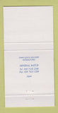 Matchbook Cover - Arcadia Restaurant London UK 30 Strike