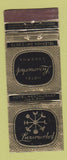 Matchbook Cover - Luzernerhof Lucerne WEAR
