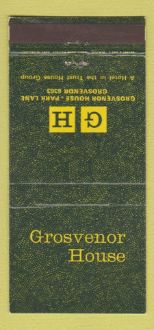 Matchbook Cover - Grosvenor House London UK England 30 Strike