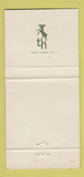 Matchbook Cover - Grosvenor House London UK England 30 Strike