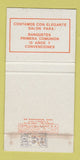 Matchbook Cover - La Calesa Restaurant Chihuahua Mexico 30 Strike