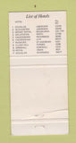 Matchbook Cover - Allied Hotels Scotland 30 Strike