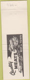 Matchbook Cover - Wilmington Boneless Beef DE Ziggy Gorson's pink