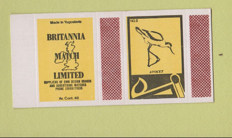 Matchbox - Britannia Match Avocet Bird