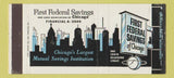 Matchbook Cover - First Federal Savings Chicago IL SAMPLE 30 Strike